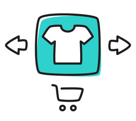 Buying clothes in online shop