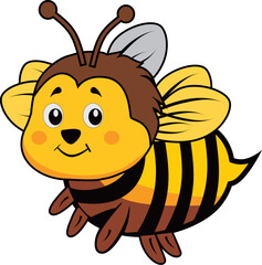 Cute Cartoon Bee Character