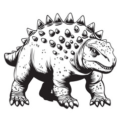 vector illustration of a dinosaur