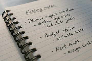 Spiral Notebook with Notes