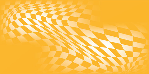 Checkered background with distorted squares. modern illustration