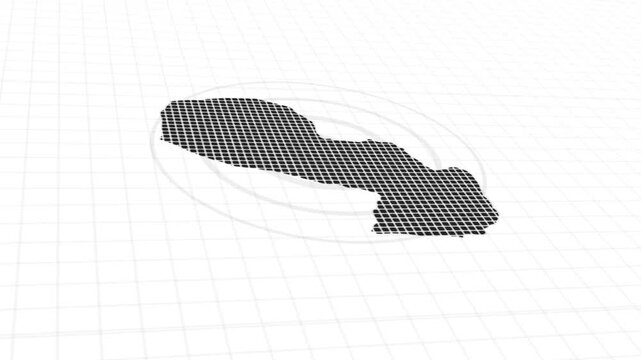 Paraguay map animation, Glowing neon Paraguay map animation background. country territory outline animation. Digital country outline icon for geography
