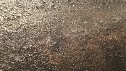 water drops on the sand