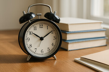 Alarm Clock on Study Desk