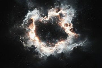 Obraz premium Exploring cosmic phenomena nebula formation outer space digital art dark environment high-resolution viewpoint