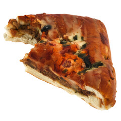 3d render pizza slice food with transparent background