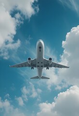 Obraz premium airplane in the blue sky