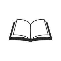 Fototapeta premium Illustration of an open book on white background