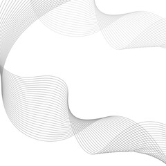 Elegant abstract vector wavy thin line pattern wallpaper design
