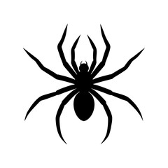 Vector silhouettes of a spider