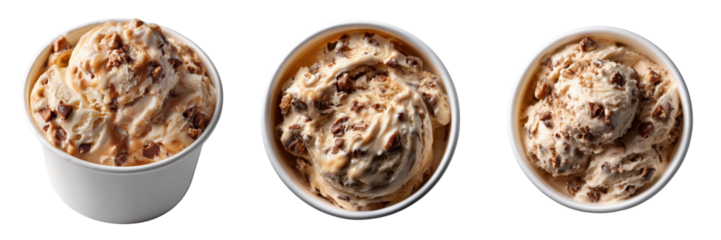 Savoring delicious ice cream treats local shop food photography indoor on transparent background