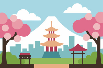 vector illustration of a city