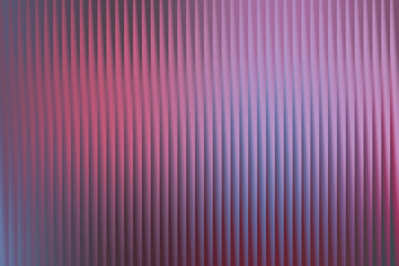 Frosted glass with vertical ridges in vibrant pink and purple hues