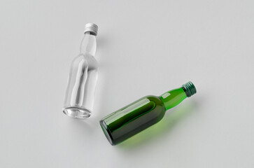Miniature spirits, liquor bottle mockup