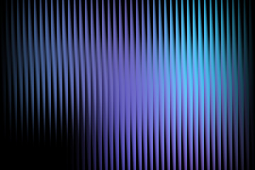 Vibrant purple and blue gradient flowing through vertical lines on a black background