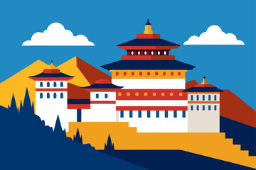 castle in the mountains