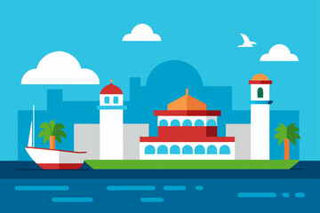 vector illustration of a mosque