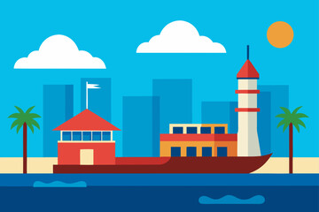 vector illustration of city skyline