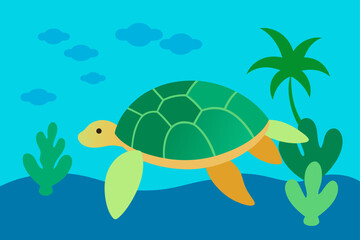 turtle on the beach