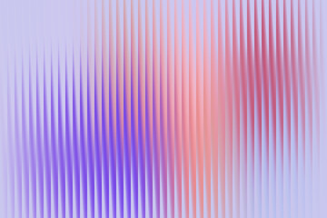 Soft abstract background with vertical ridges in pastel gradient colors of purple and pink