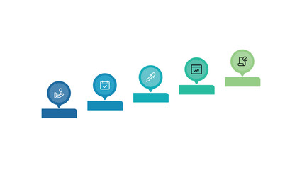 Blue and Green Modern Sustainability Initiatives Infographic Presentation