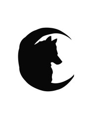 black silhouette of a goat