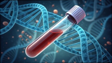 Blood Sample with Genetic Anomalies in a Laboratory Setting