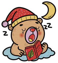  Sleeping Cute Bear Cartoon
