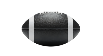 American Football Isolated on Black Background Still Life Studio Shot