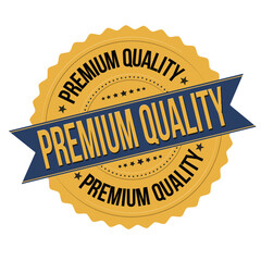 Pemium quality golden badge,emblem or label