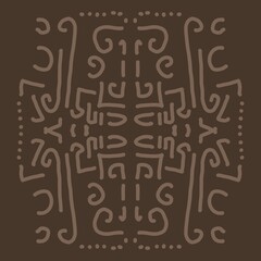 Minimal abstract image for printing. Picture for modern interiors. The picture is painted by hand on a tablet. © neurostructure