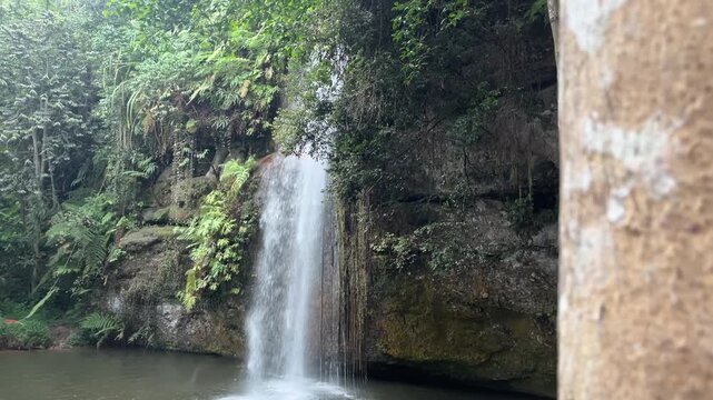 Sarasah Donat Waterfall at Harau Valley West Sumatera