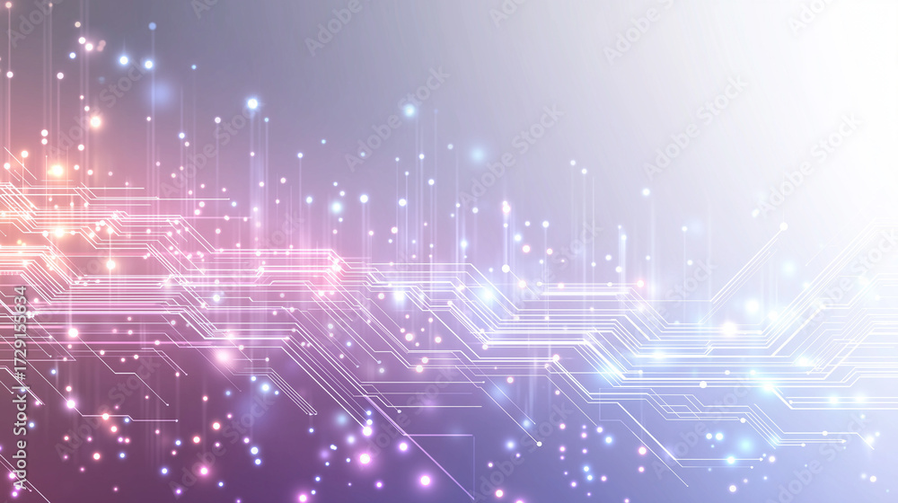 Poster digital connectivity: an elegant and ethereal abstract digital background, showcasing an intricate n