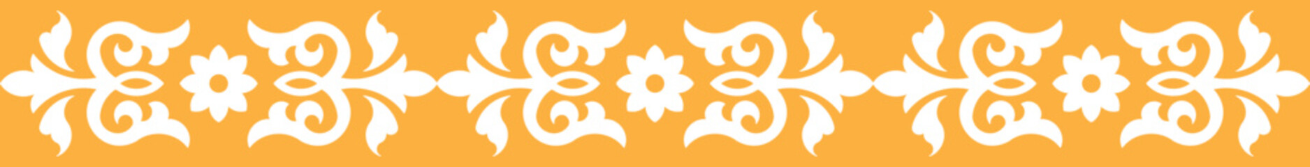 Fototapeta premium Indian Traditional Floral Decorative Border