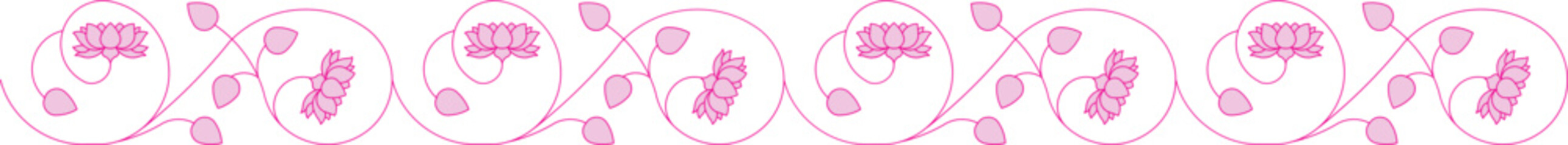 Indian Traditional Floral Decorative Border