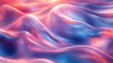 Obraz premium Abstract Swirling Fabric with Pink Blue and Orange Hues and Glitter photo background texture