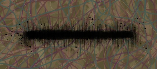Abstract image for printing. Picture for modern interiors. The picture is painted by hand on a tablet. © neurostructure