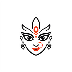 durga devi vector