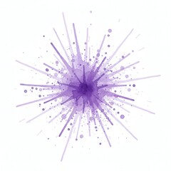 Obraz premium vibrant purple watercolor splash with dynamic burst effect for modern design projects and creative applications - AI Generated Digital Art