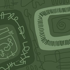 Minimal abstract image for printing. Picture for modern interiors. The picture is painted by hand on a tablet. © neurostructure