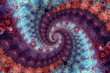 Colorful abstract fractal design