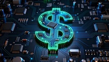 Digital finance revolution cryptocurrency trends in technology graphic design futuristic environment close-up view