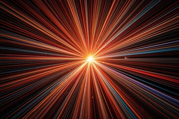 Radial lines and stripes forming an abstract burst and expansion pattern