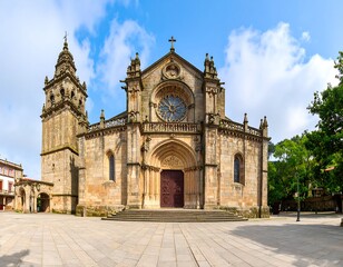 Obraz premium Exterior view of a historic European church