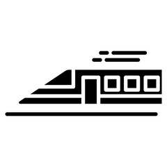Bullet Train Icon For Design Elements