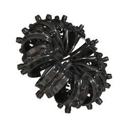 Metal abstract shape, 3d render