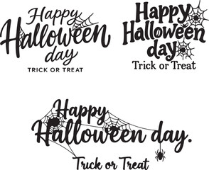 Happy Halloween Day Trick or Treat Word Art