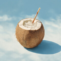 Tropical coconut water drink