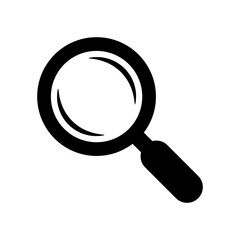 Magnifying glass icon. Loupe icon, search icon symbol.