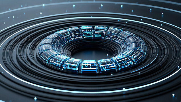 Torus with Blue Circuits and Concentric Rings